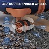 SKONYON 3pc Hardside Checked Spinner Luggage Set with TSA Lock 360° Spinner Wheels and Durable Shell - 4 of 4