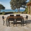 7 Piece Outdoor Wicker Patio Dining Set,Wicker Dining Table and 6 Chairs with Cushions,Patio Wicker Furniture Set for Backyard Deck-Coolbibila - 2 of 4