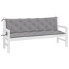vidaXL Garden Bench Cushions 2pcs - Gray, Oxford Fabric, 70.9"x19.7"x2.8", Non-Slip Design, Indoor/Outdoor Use - 4 of 4