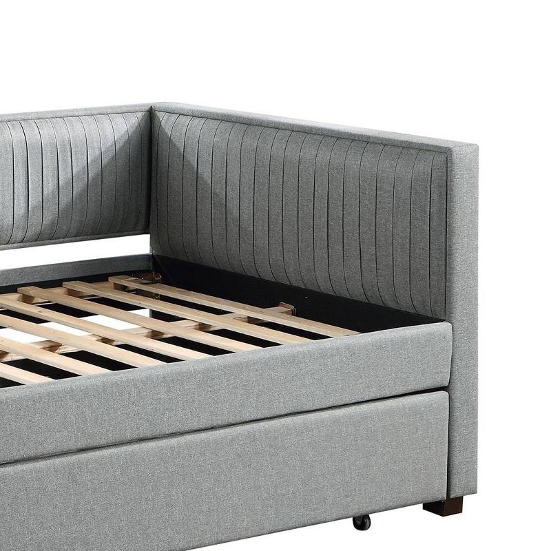 Danyl 88&#34; King Bed Gray Fabric - Acme Furniture, 3 of 7