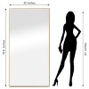 71" x 32" Full Length Wall Mirror Big Floor Mirror Large Rectangle Mirror With Aluminum Alloy Frame Entrance Way Mirror-The Pop Home - 4 of 4