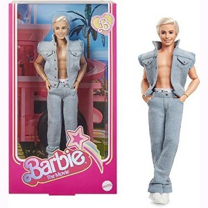 Barbie The Movie Collectible Ken Doll Wearing All-Denim Matching Set with Original Ken Signature Underwear - 1 of 4