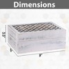 Mela Artisans Trellis Decorative Box in Distressed White - 2 of 4
