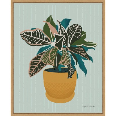 16" x 20" The Great Indoors Houseplant I by Megan Gallagher Framed Wall Canvas - Amanti Art