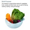 Unique Bargains Rice Strainer Washing Bowl Filter Strainer Basket Colanders for Cleaning Vegetable - 4 of 4
