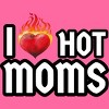 Women's Design By Humans I Love Hot Moms Heart By Metavera Racerback Tank Top - 2 of 2