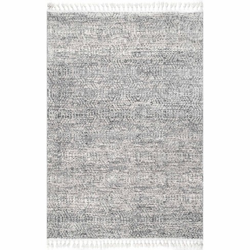 Nuloom Arielle Soft Trellis Textured Tassel Area Rug : Target