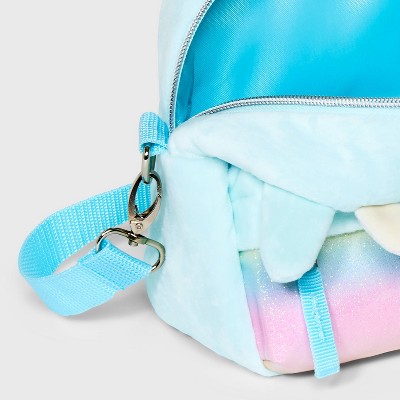 Kids&#39; Squishmallows 6.5&#34; Plush Convertible Mini Crossbody Backpack - Blue_3