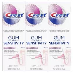 Crest Pro-Health Gum and Sensitivity Sensitive Toothpaste All Day Protection - 12.3oz/3pk