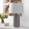Celvin Table Lamp - 26 Inch Height - TBL4416 - Grey/White - Safavieh - 2 of 3