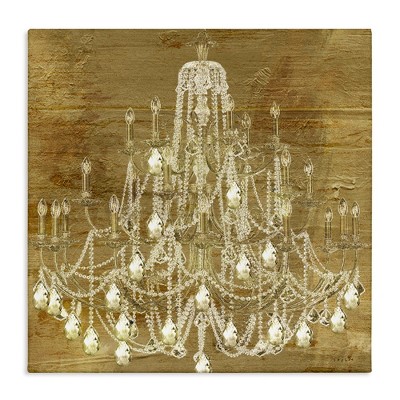 Stupell Industries Vintage Glam Crystal Chandelier, 24" x 24"