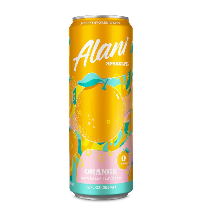 Alani Orange Sparkling Water - 8pk/12 fl oz Cans, 2 of 4