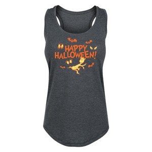 Women's - Dr. Seuss - Happy Halloween Eyes Graphic Racerback Tank - 1 of 4