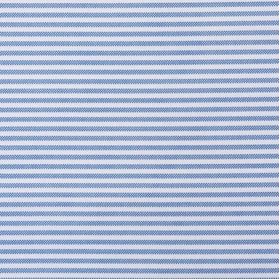 Queen Blue and White Cotton Percale Fitted Sheet Set