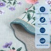 Farmhouse Washable Rug Floral Living Room Rug with Non Slip Rubber Backing, Foldable Floor Mats - 4 of 4