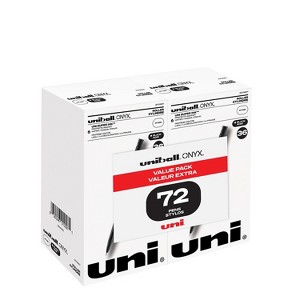 uni-ball ONYX Rollerball Pen Fine Point Black Ink 72/Pack (2013567) - 1 of 4
