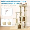 61" Multi-Level Cat Tree for Indoor Cats, Heavy-Duty Tower for Large Adult & Maine Coon Cats with Extra-Large Perch, 2 Spacious Condos - 4 of 4