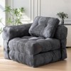 MAXYOYO Folding Sofa Bed, L-Shaped Convertible Sofa Bed with Armrest Foldable Sleeper Sofa - 2 of 4
