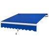 Resenkos Patio Awning, Outdoor Sun Shade Shelter Cover Awnings,12' x 10' Retractable Awning Patio Awnings Sun Shade Shelter with Manual Crank Handle, - 3 of 4