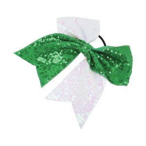 Unique Bargains Women's Halloween Sequin Bow Hair Elastics 1 Pc - 1 of 4