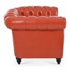 CAVINAS Sofa Cama, Modern PU Couch, Living Room Couch with Birch Legs, Small Couches for Bedroom, Apartment - 4 of 4