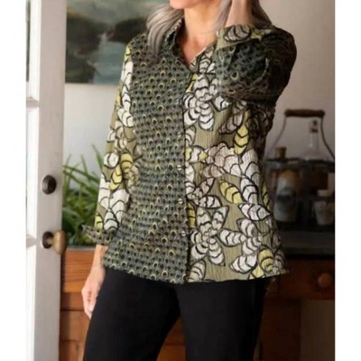 Women's Rustling Leaves Shaped Shirt - habitat