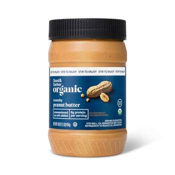 Organic Stir Peanut Butter Crunchy - 16oz - Good & Gather™