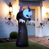 HOMCOM 7' Halloween Inflatables Outdoor Decorations Pumpkin Reaper, Ghost Blow Up LED Yard Decor for Garden, Lawn, Party, Holiday, Waterproof - 2 of 4