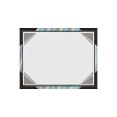 Great Papers Rainbow Foil Certificates 8.5" x 11" Modern Black 15/Pack (2019005)