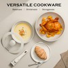 SUGIFT 18-Piece Nonstick Granite Cookware Set with Removable Handle – Oven Safe, Induction Compatible, Dishwasher Safe - 3 of 4