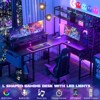 Itopfox Small L-Shaped Gaming Desk with LED Lights & Power Outlets, Reversible Computer Desk with Monitor Stand & Storage Shelf, Corner Desk for Home - 3 of 4
