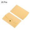 Unique Bargains Blank Paper Mini Vintage DIY Greeting Card Envelopes 20 Pcs - 3 of 4