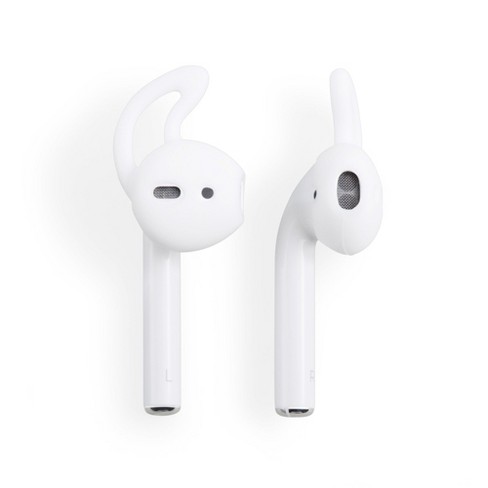 EKIND 2 Pairs Silicone Cover Earphone and Ear Hook Compatible for Apple AirPods EarPods Clear