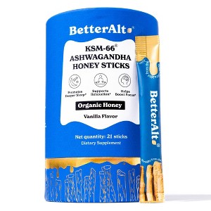 Better Alt Ashwagandha Multivitamin Dietary Supplement Sticks - Honey Vanilla - 21ct - 1 of 4
