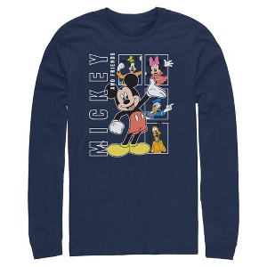 Mens Mickey & Friends Happy Pals Long Sleeve Shirt - 1 of 4