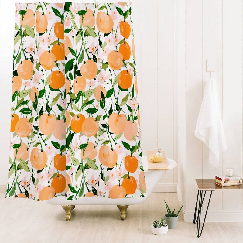 Spring Clementines Shower Curtain - Deny Designs, 3 of 5