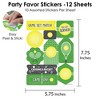 Big Dot of Happiness You Got Served - Tennis - Baby Shower or Tennis Ball Birthday Party Favor Sticker Set - 12 Sheets - 120 Stickers - 3 of 4