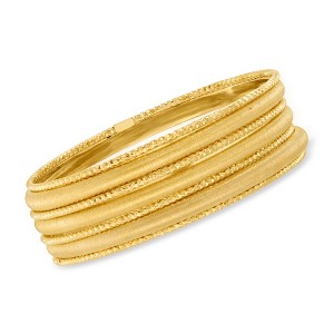 Ross-Simons Italian 18kt Gold Over Sterling Silver Jewelry Set: 7 Bangle Bracelets - 1 of 4