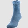 Peds Women's Ruffle Top 2pk Quarter Socks - 5-10 - image 4 of 4