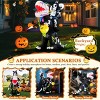 HOMDOX 3.9 × 6.9 × 8FT Halloween Inflatables Skeleton Knight and Colorful Printed Dinosaur with Build-in LED, Blow up Halloween Decorations Outdoor - 2 of 4