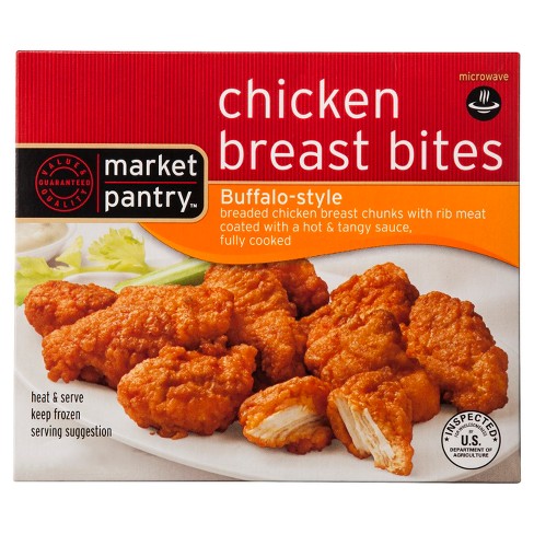 Buffalo Style Frozen Chicken Breast Bites 10oz Market Pantry