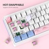 Evo Bytes 65% Pink Gaming Keyboard With Knob - 2 of 4