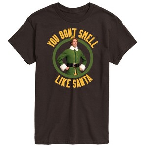 Men's - ELF - Christmas You Don't Smell Like Santa Short Sleeve Graphic T-Shirt - 1 of 4