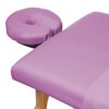 Saloniture 3-Piece Flannel Massage Table Sheet Set - Soft Cotton Flat and Fitted Sheets with Face Cradle Cover - 3 of 4