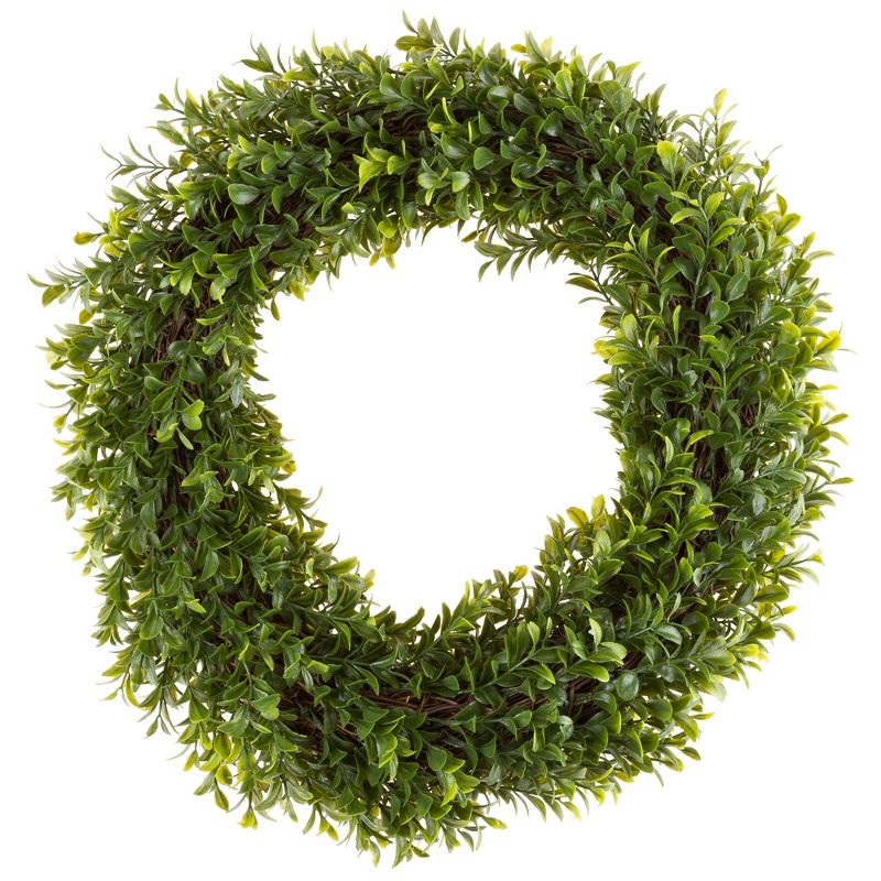 Round Artificial Hedyotis Wreath 15" - Pure Garden, 3 of 8