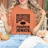 Simply Sage Market Leopard Pumpkin Junkie Garment Dyed Tee - L - Yam - 2 of 4