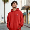 Dalix Ghost Embroidery Relaxed Hoodie Soft Fleece Sweatshirt Drawcord Fit Lounge Mens - 4 of 4