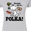 Women's - Peanuts - You Had Me At Polka Fitted Graphic T-Shirt - 2 of 4