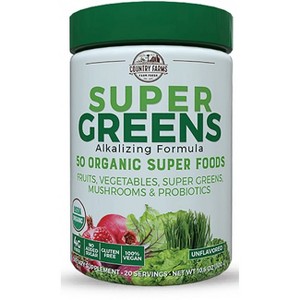 Country Farms Greens And Superfood Supplements Super Greens Powder - Unflavored. - 1 of 2