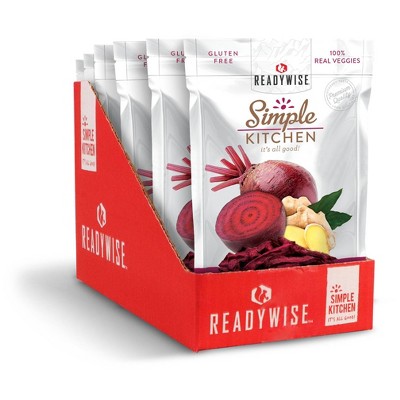 ReadyWise Simple Kitchen Ginger Beets Freeze-Dried Vegetables - 3.6oz/6ct